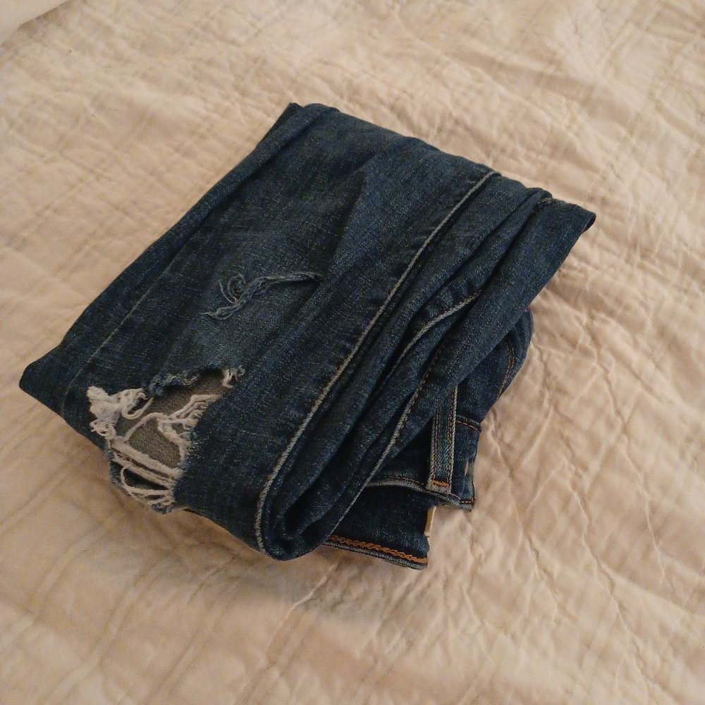 Levi's Super Skinny Ripped Jeans